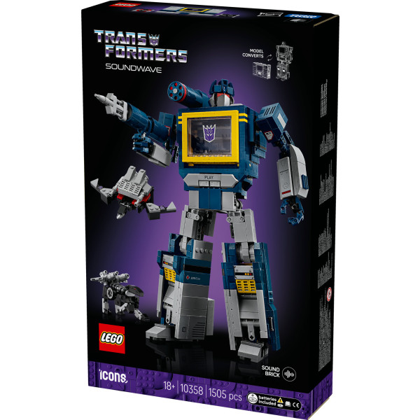 Фото - Конструктор LEGO Icons Transformers: Саундвейв (10358)