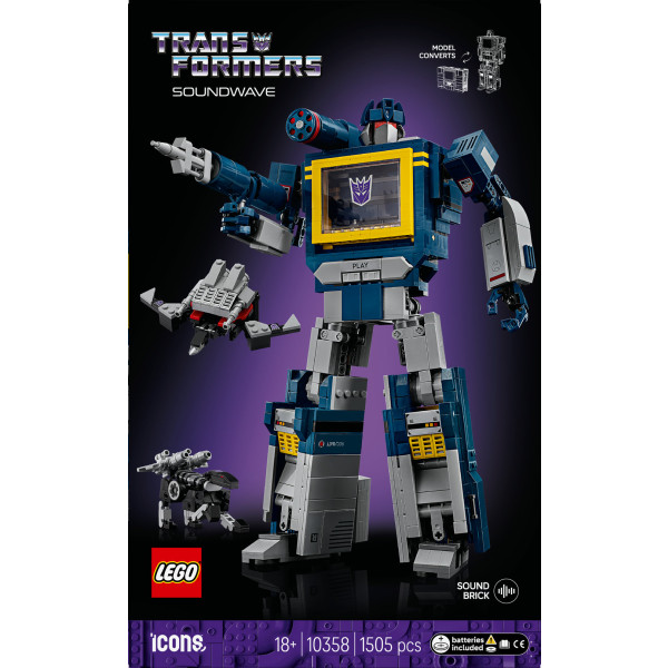 Фото - Конструктор LEGO Icons Transformers: Саундвейв (10358)
