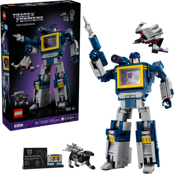 Фото - Конструктор LEGO Icons Transformers: Саундвейв (10358)