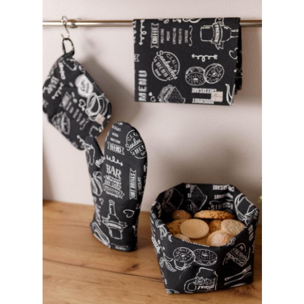 Фото - Прихватка Прованс Breakfast black 20х20 см (039629)