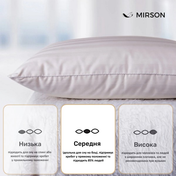 Фото - Подушка стандартна MirSon Extra Premium Carmela 104 60x60 см (2200000003072)