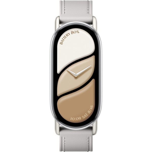 Фото - Ремінець для фітнес-браслета Xiaomi 
for Band 10 Leather Strap Elephant Gray (BHR07YLGL)
