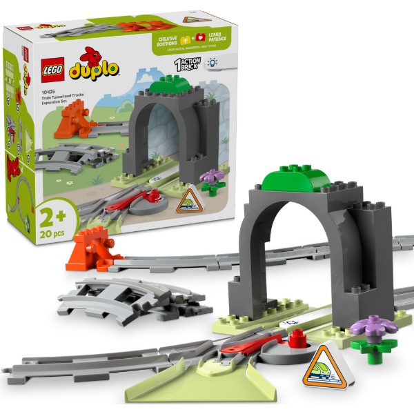 Фото - Конструктор LEGO DUPLO Town Додатковий набір. Залізничний тунель і колії (10425) Фото - Конструктор LEGO DUPLO Town Додатковий набір. Залізничний тунель і колії (10425)