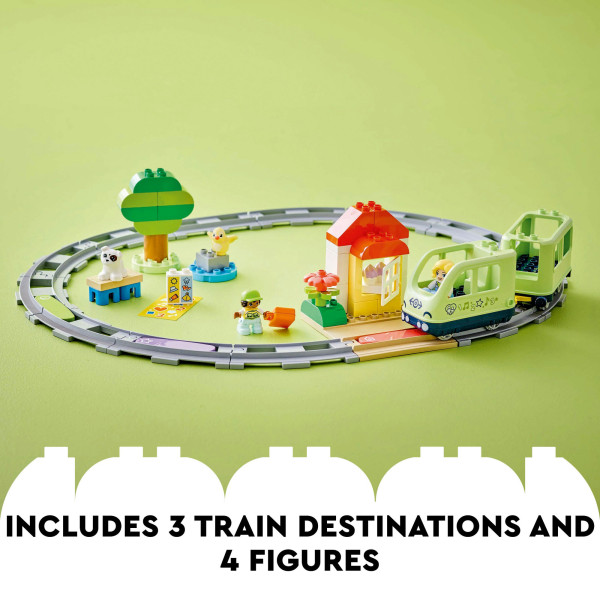 Фото - Конструктор LEGO DUPLO Town Інтерактивний пригодницький потяг (10427)