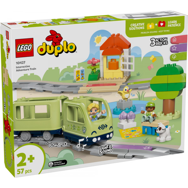 Фото - Конструктор LEGO DUPLO Town Інтерактивний пригодницький потяг (10427)
