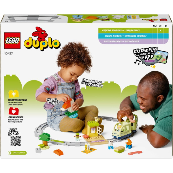 Фото - Конструктор LEGO DUPLO Town Інтерактивний пригодницький потяг (10427)