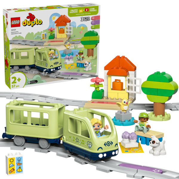 Фото - Конструктор LEGO DUPLO Town Інтерактивний пригодницький потяг (10427)