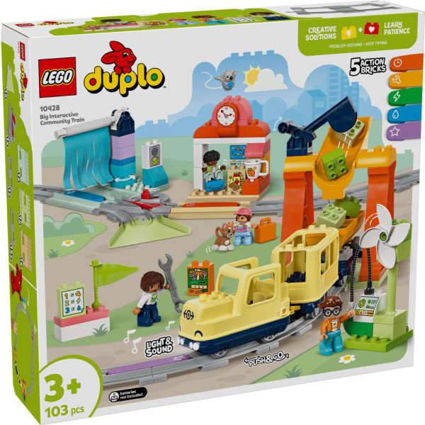 Фото - Конструктор LEGO DUPLO Town Великий інтерактивний громадський потяг (10428)