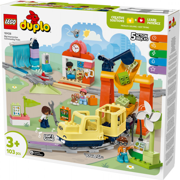 Фото - Конструктор LEGO DUPLO Town Великий інтерактивний громадський потяг (10428)