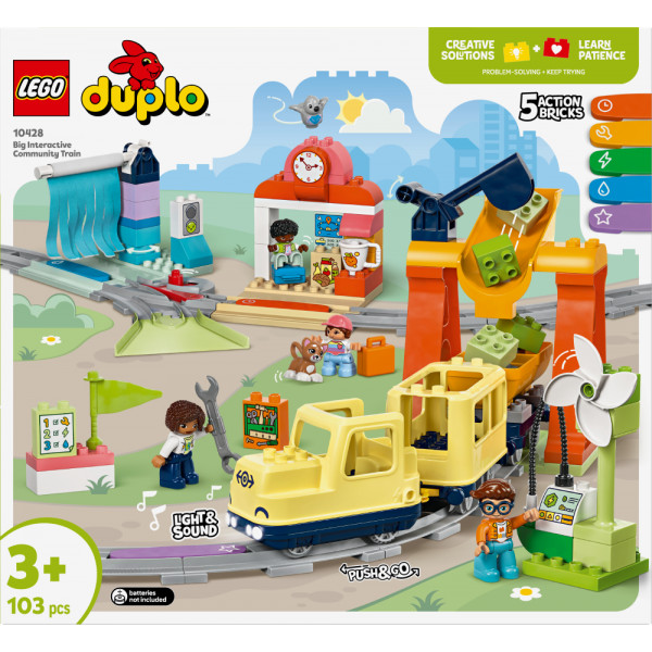 Фото - Конструктор LEGO DUPLO Town Великий інтерактивний громадський потяг (10428)