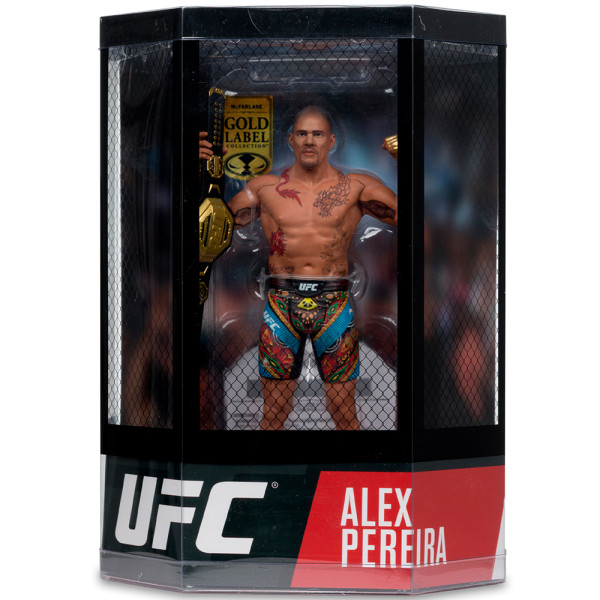 Фото - Колекційна фігурка McFarlane Toys UFC Alex Pereira - SportsPicks Gold Label Posed (787926104424)