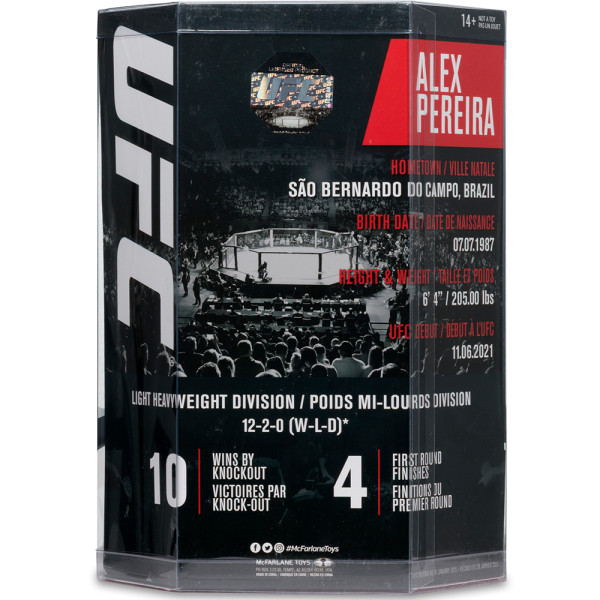 Фото - Колекційна фігурка McFarlane Toys UFC Alex Pereira - SportsPicks Gold Label Posed (787926104424)