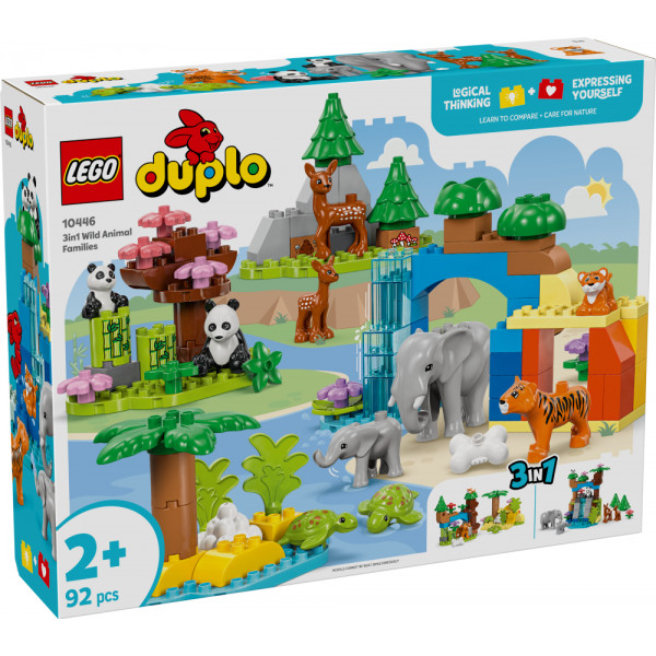 Фото - Конструктор LEGO DUPLO Town Семейства диких животных 3-в-1 (10446)