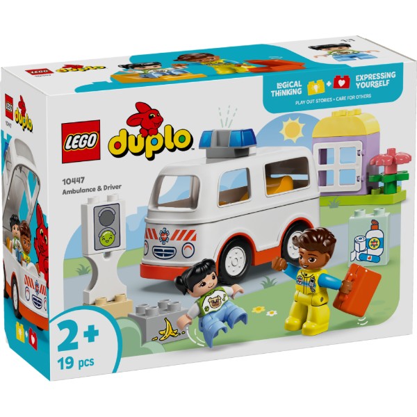 Фото - Конструктор LEGO DUPLO Town Швидка допомога та водій (10447)