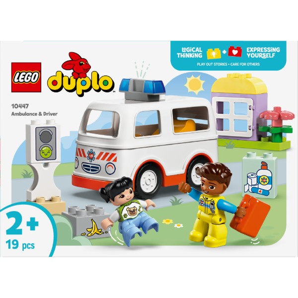 Фото - Конструктор LEGO DUPLO Town Швидка допомога та водій (10447)