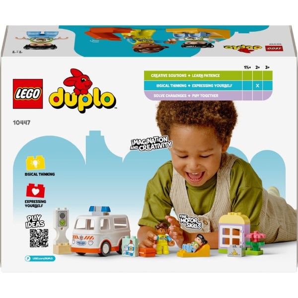 Фото - Конструктор LEGO DUPLO Town Швидка допомога та водій (10447)