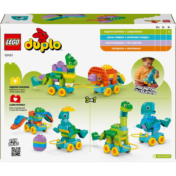 Фото - Конструктор LEGO DUPLO Town Динозаври на колесах 3в1 (10451)