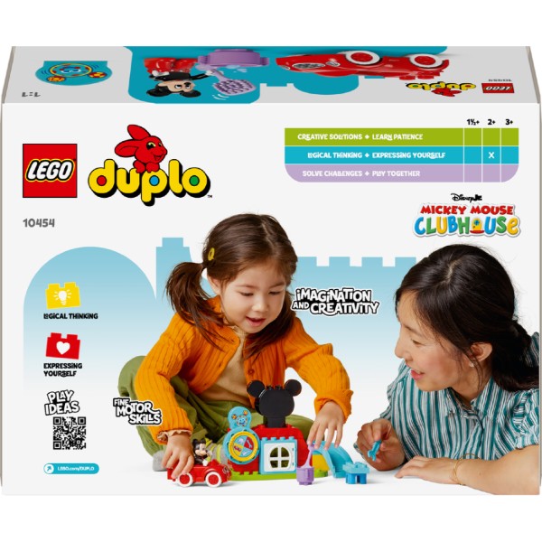 Фото - Конструктор LEGO DUPLO │ Disney Міккі Маус: Клубний будинок і автомобіль (10454)