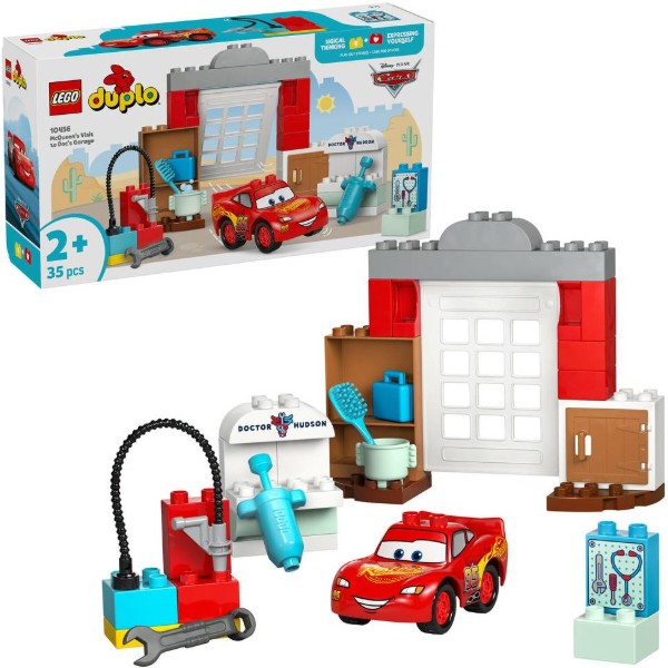 Фото - Конструктор LEGO DUPLO Disney Визит МакКвина в гараж Дока (10456)