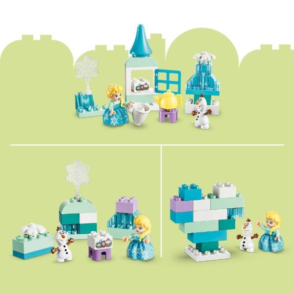 Фото - Конструктор LEGO  DUPLO Disney™ Коробка для творчого конструювання «Крижане серце» з Ельзою й Олафом (10462)