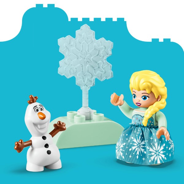 Фото - Конструктор LEGO  DUPLO Disney™ Коробка для творчого конструювання «Крижане серце» з Ельзою й Олафом (10462)
