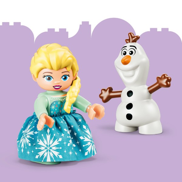 Фото - Конструктор LEGO  DUPLO Disney™ Коробка для творчого конструювання «Крижане серце» з Ельзою й Олафом (10462)