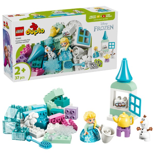 Фото - Конструктор LEGO  DUPLO Disney™ Коробка для творчого конструювання «Крижане серце» з Ельзою й Олафом (10462)