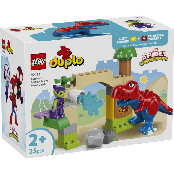 Фото - Конструктор LEGO DUPLO Disney™ Динозавр Spidey-Rex против Зеленого Гоблина (10463)