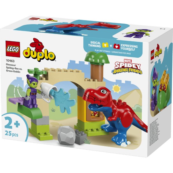 Фото - Конструктор LEGO DUPLO Disney™ Динозавр Spidey-Rex против Зеленого Гоблина (10463)