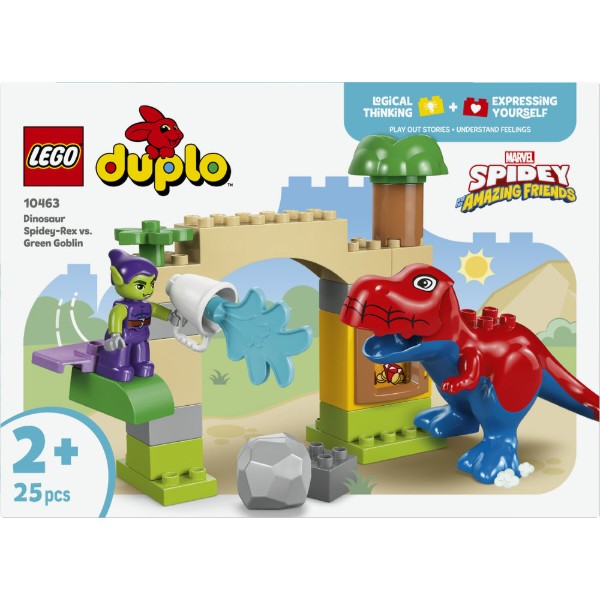 Фото - Конструктор LEGO DUPLO Disney™ Динозавр Spidey-Rex против Зеленого Гоблина (10463)