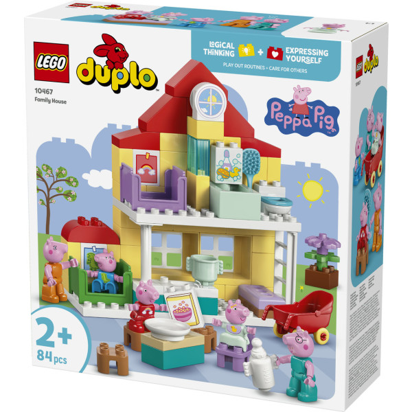Фото - Конструктор LEGO DUPLO Peppa Pig Сімейний будинок (10467)