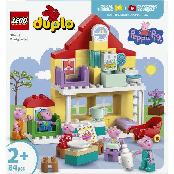 Фото - Конструктор LEGO DUPLO Peppa Pig Сімейний будинок (10467)