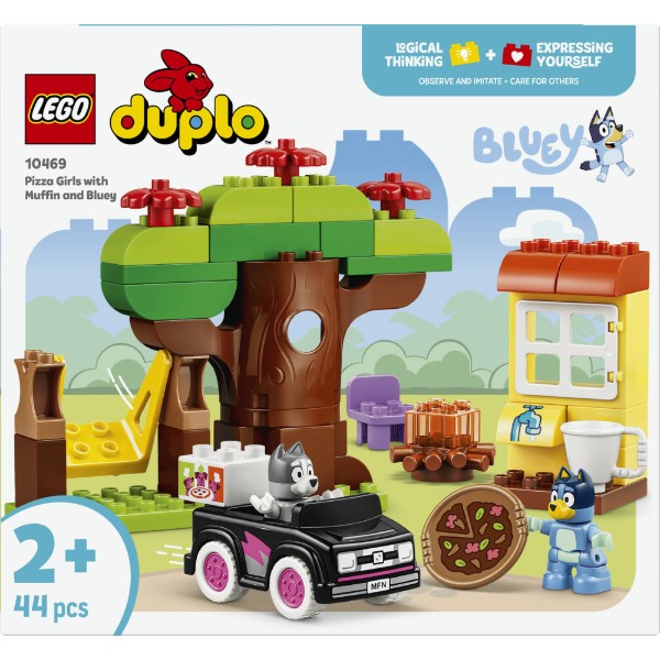 Фото - Конструктор LEGO  DUPLO Bluey «Піцерія» з Мафіном та Блуї (10469)