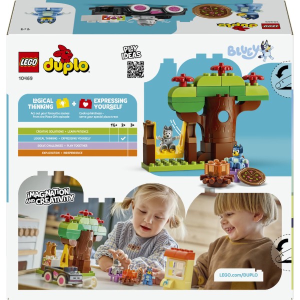 Фото - Конструктор LEGO  DUPLO Bluey «Піцерія» з Мафіном та Блуї (10469)