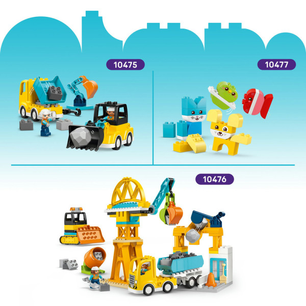Фото - Конструктор LEGO  DUPLO Town 3-в-1 Будівельна техніка (10475)