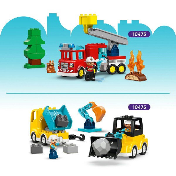 Фото - Конструктор LEGO  DUPLO Town Синій поліцейський мотоцикл (10471)