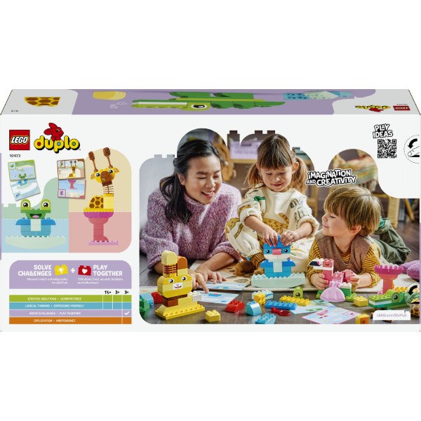 Фото - Конструктор LEGO  DUPLO Town Гра з побудови тварин (10472)