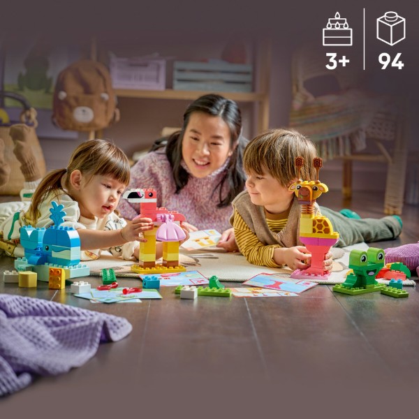Фото - Конструктор LEGO  DUPLO Town Гра з побудови тварин (10472)