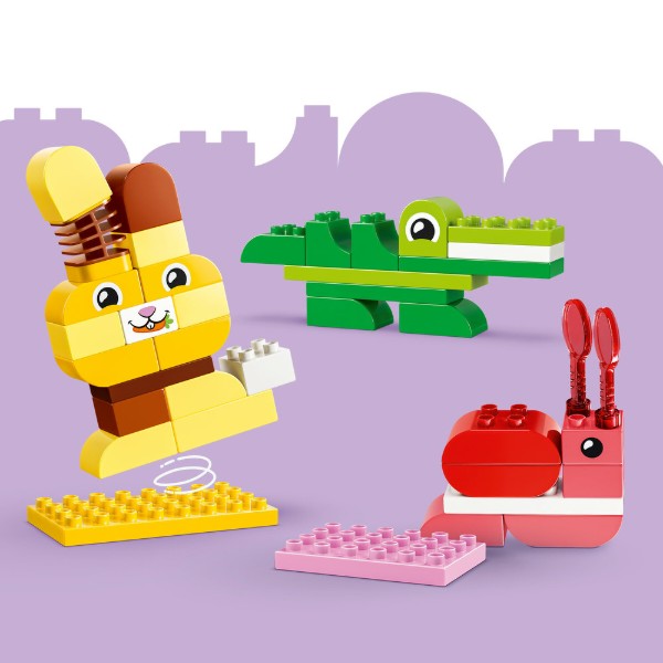 Фото - Конструктор LEGO  DUPLO Town Гра з побудови тварин (10472)