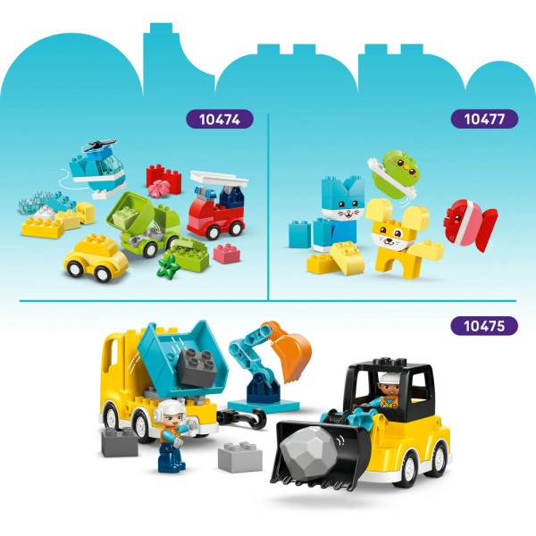 Фото - Конструктор LEGO  DUPLO Town 3-в-1 Будівельна техніка (10475)