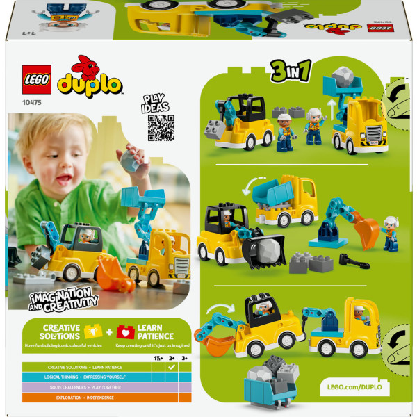 Фото - Конструктор LEGO  DUPLO Town 3-в-1 Будівельна техніка (10475)