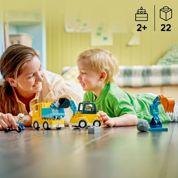 Фото - Конструктор LEGO  DUPLO Town 3-в-1 Будівельна техніка (10475)