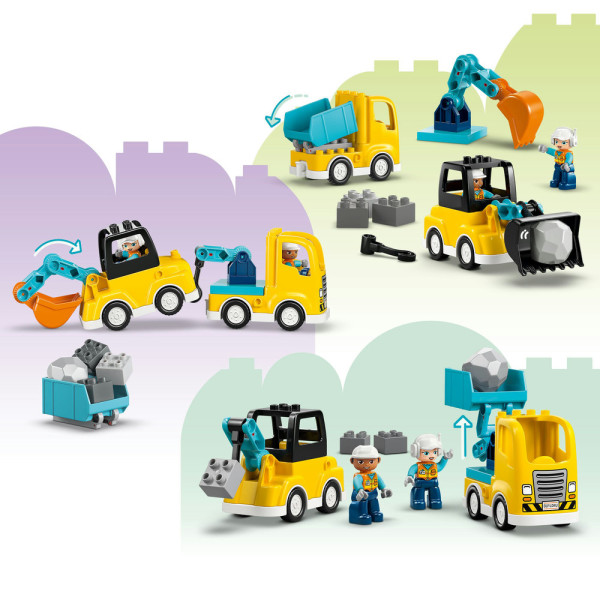 Фото - Конструктор LEGO  DUPLO Town 3-в-1 Будівельна техніка (10475)
