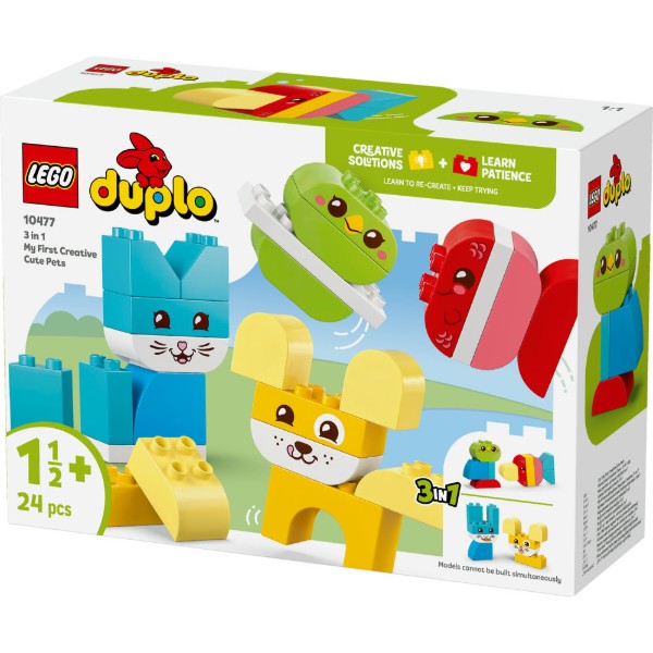Фото - Конструктор LEGO DUPLO My First Волшебные творческие домашние питомцы 3 в 1 (10477)