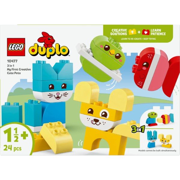 Фото - Конструктор LEGO DUPLO My First Волшебные творческие домашние питомцы 3 в 1 (10477)