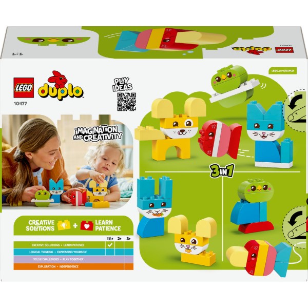 Фото - Конструктор LEGO DUPLO My First Волшебные творческие домашние питомцы 3 в 1 (10477)