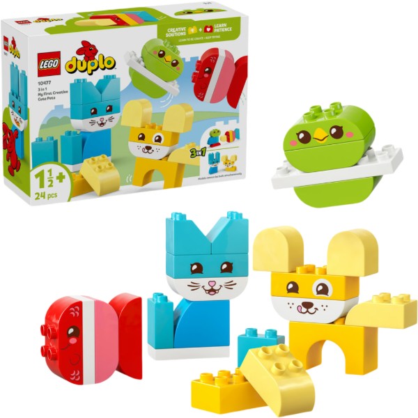 Фото - Конструктор LEGO DUPLO My First Волшебные творческие домашние питомцы 3 в 1 (10477)