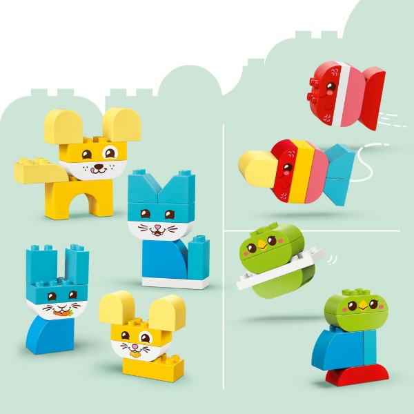 Фото - Конструктор LEGO DUPLO My First Волшебные творческие домашние питомцы 3 в 1 (10477)