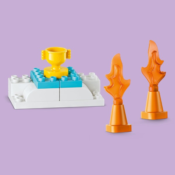Фото - Конструктор LEGO  DUPLO Town 3 в 1 Цікаві гірки та трампліни з автомобілями (10478)