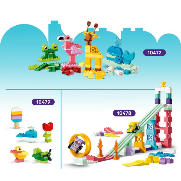 Фото - Конструктор LEGO  DUPLO Town Гра з побудови тварин (10472)
